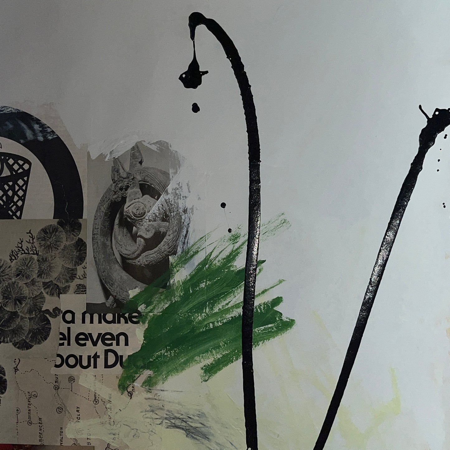 Original Mixed Media Abstract Modern Art Painting 18x24 "Organon" Signed