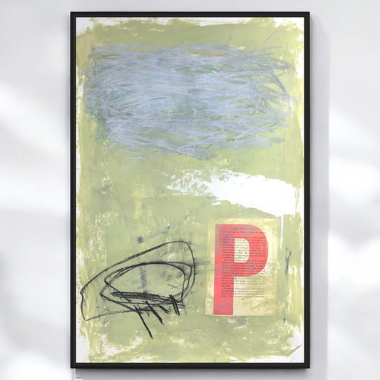 Original Mixed Media Abstract Modern Art Painting 24x36 "Prevenancy" Signed