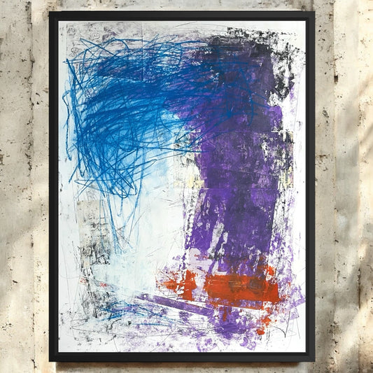 Original Mixed Media Abstract Modern Art Painting 18x24 "Syringadenous" Signed