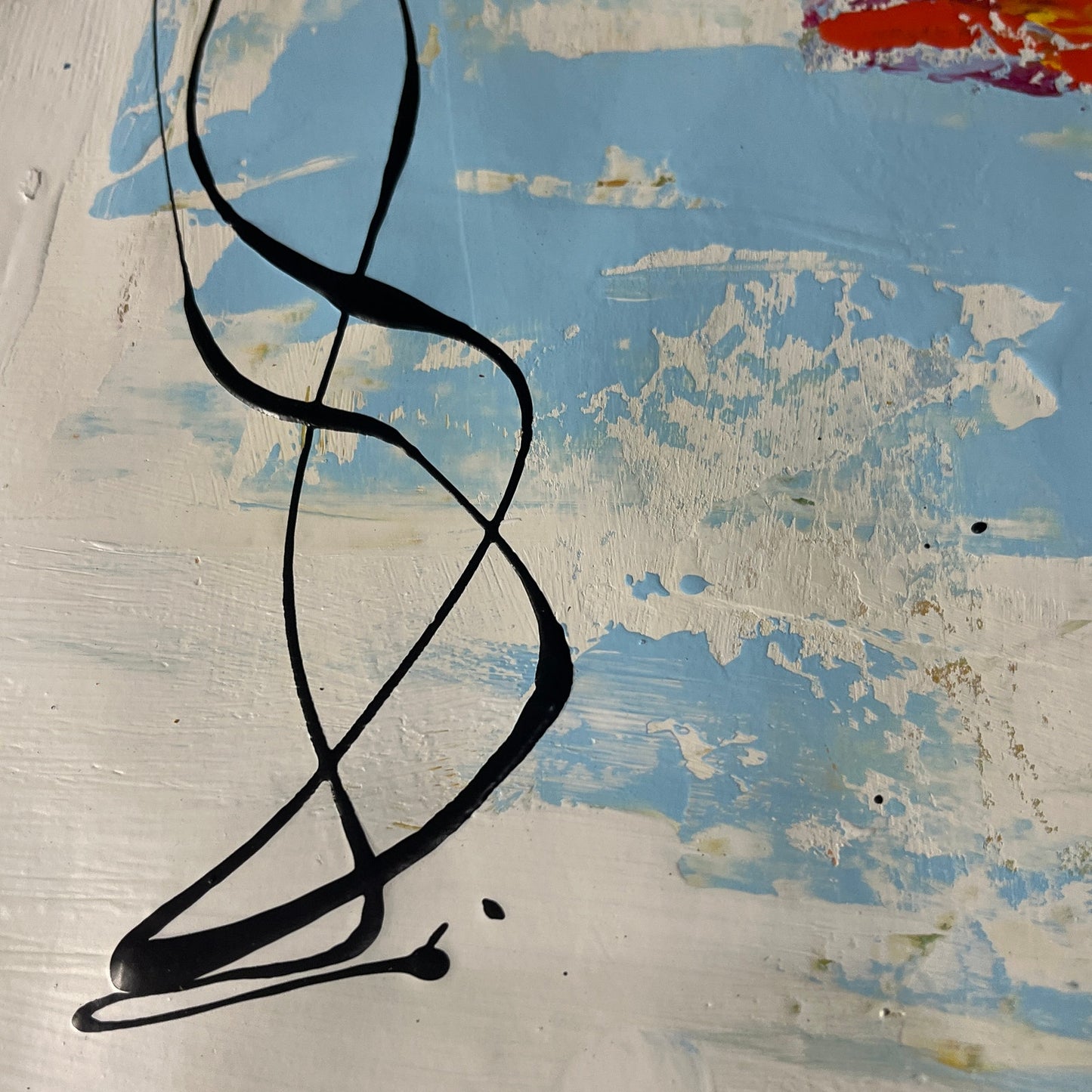 Original Mixed Media Abstract Art Painting 18x24 “Hydra-Matic" Signed