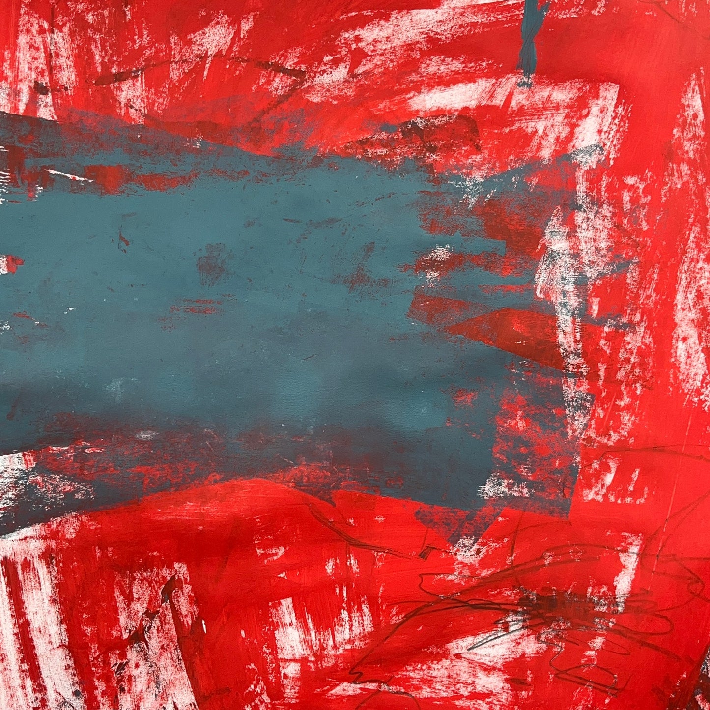 Original Mixed Media Abstract Modern Art Painting 24x36 "Esemplasy" Signed