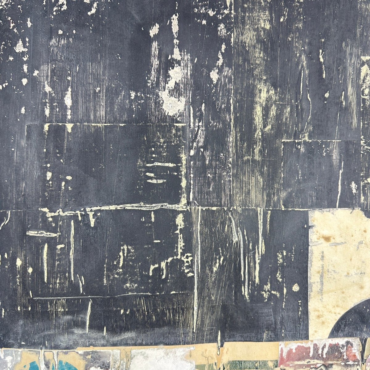 Original Mixed Media Modern Art Collage Painting 18x24 "Cosset" Signed
