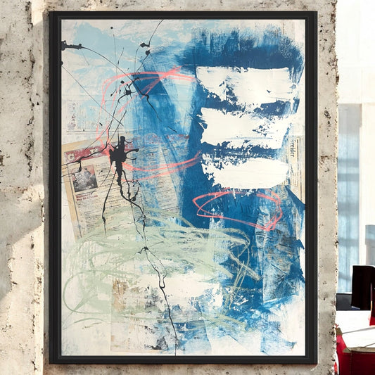 Original Mixed Media Abstract Modern Art Painting 18x24 "Ostraceous" Signed