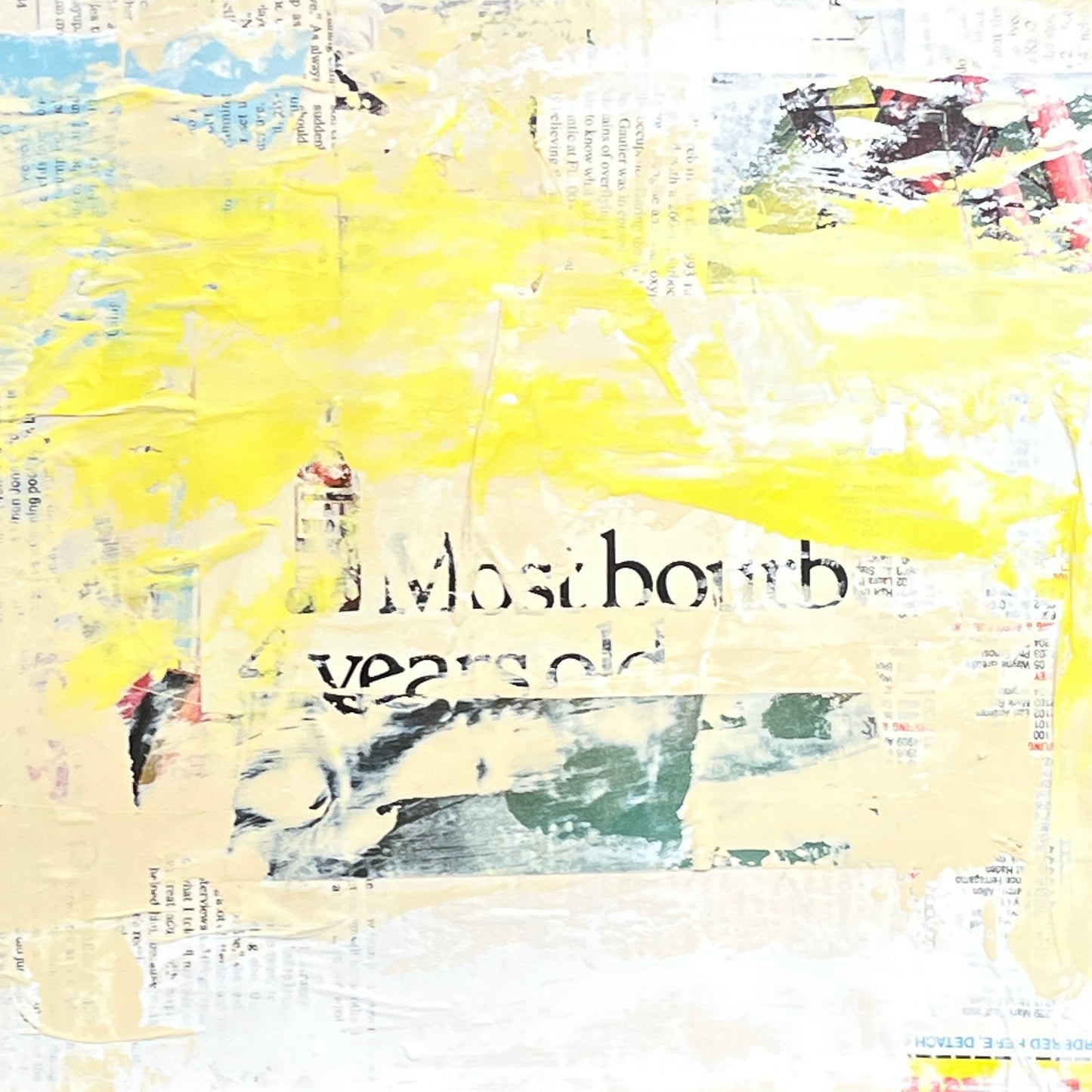 Original Mixed Media Abstract Modern Art Painting 18x24 "Bestiocracy" Signed