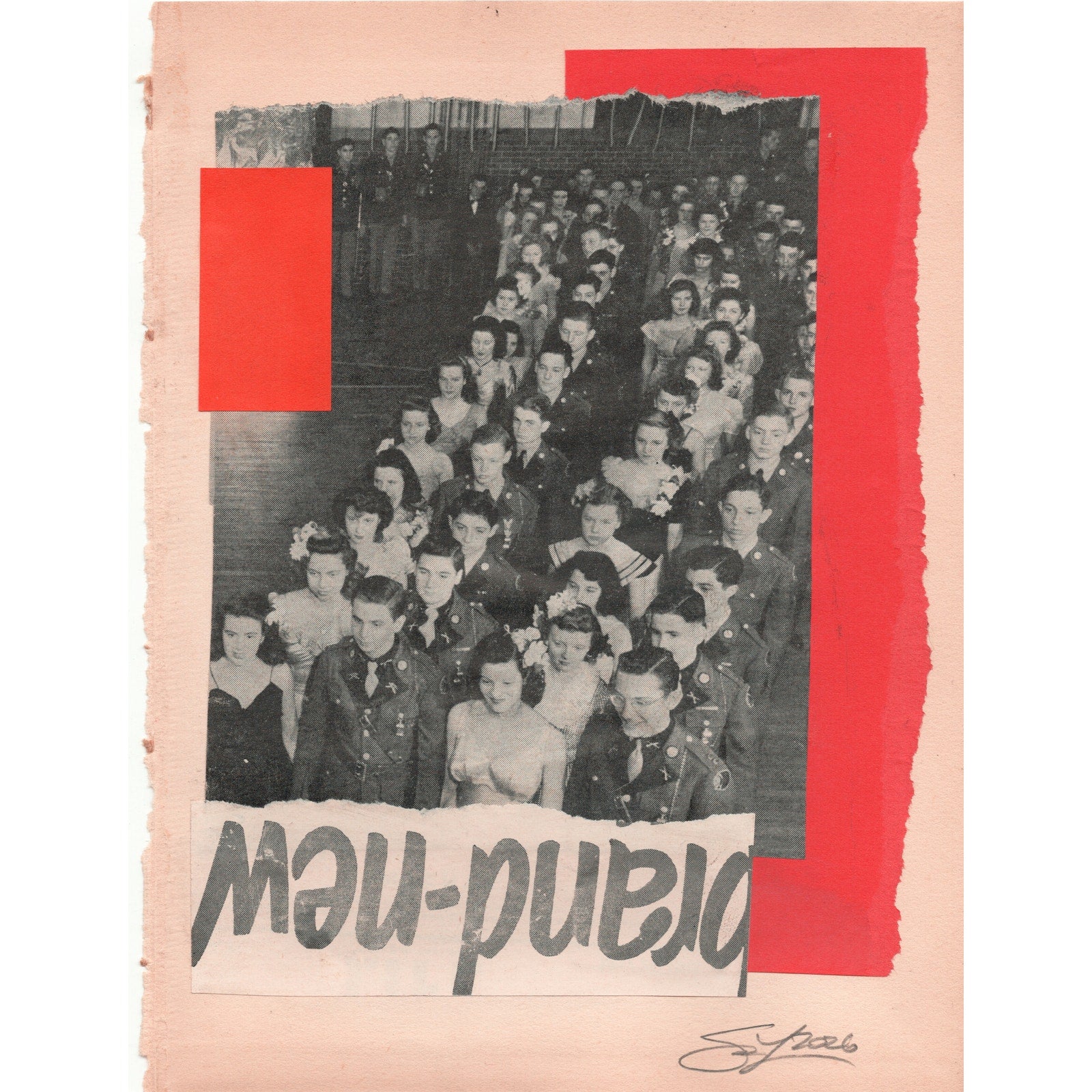 Original Mixed Media Modern Art Collage 