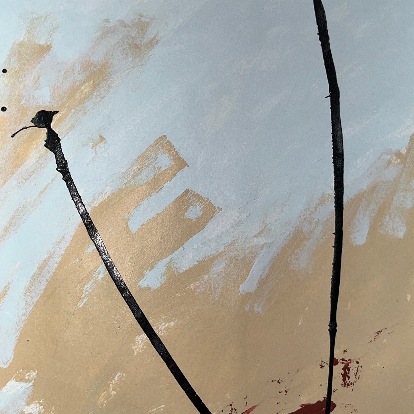 Original Mixed Media Abstract Modern Art Painting 18x24 "Viduous" Signed