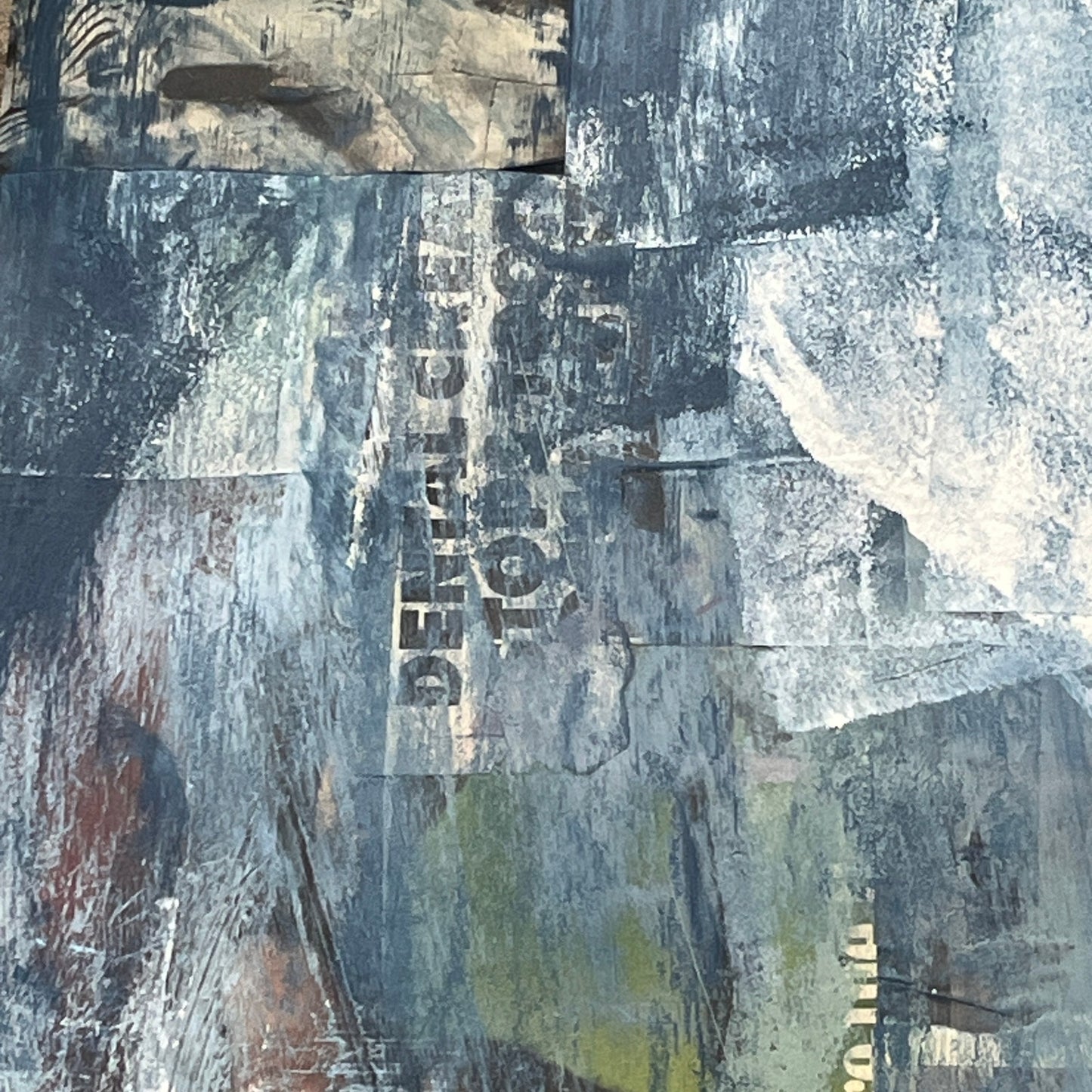 Original Mixed Media Abstract Art Painting 18x24 “Appendix" Signed