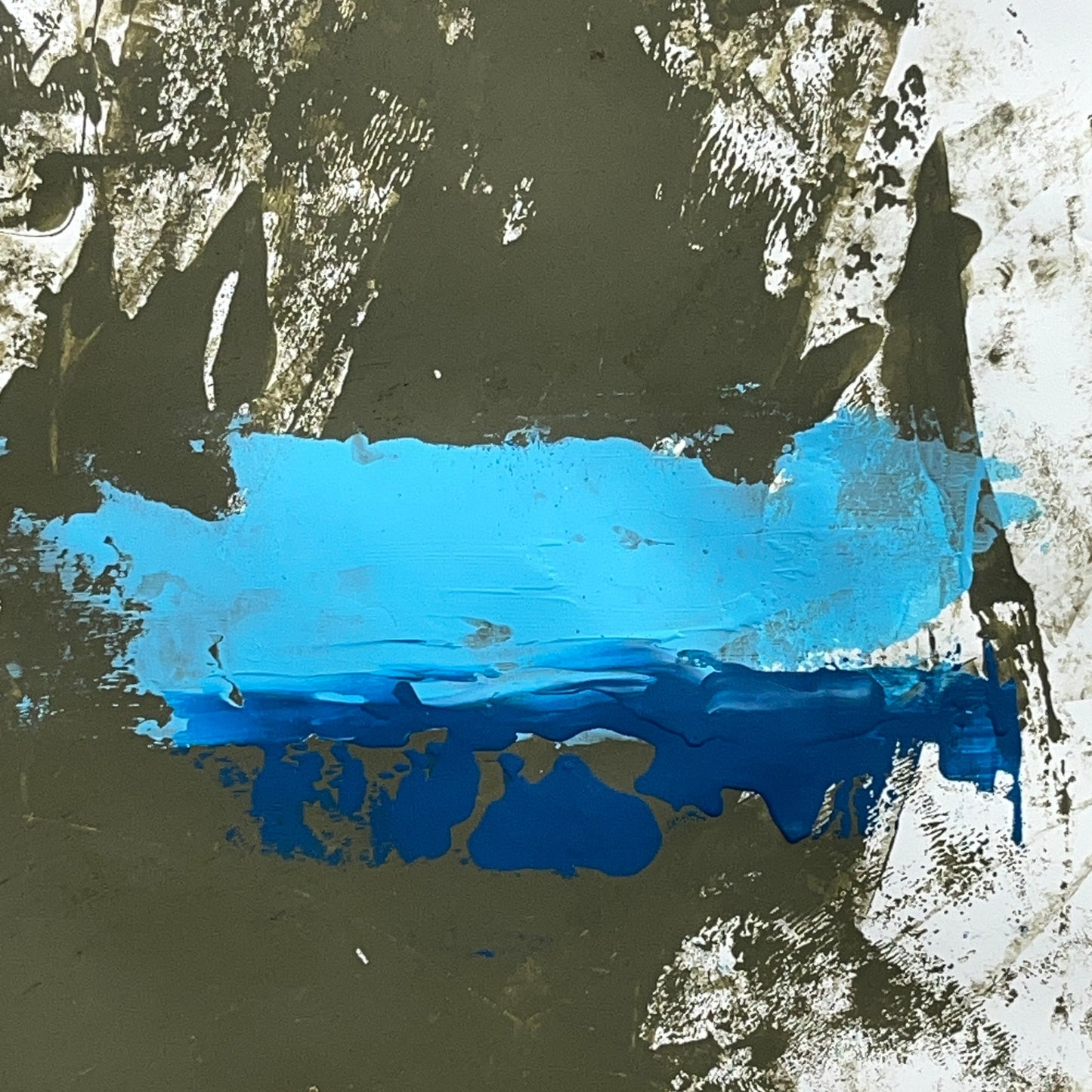 Original Mixed Media Abstract Modern Art Painting 24x36 "Grufted" Signed