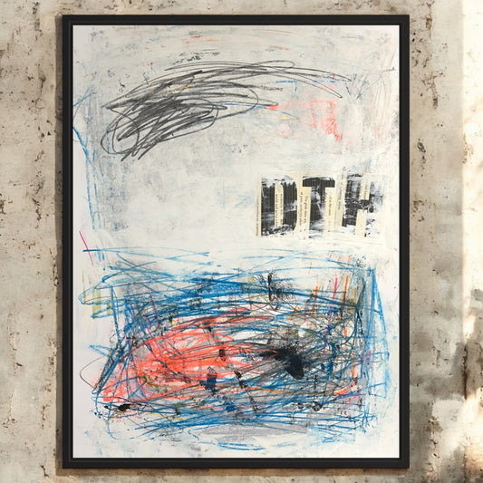 Original Mixed Media Abstract Modern Art Painting 18x24 "Kalon" Signed