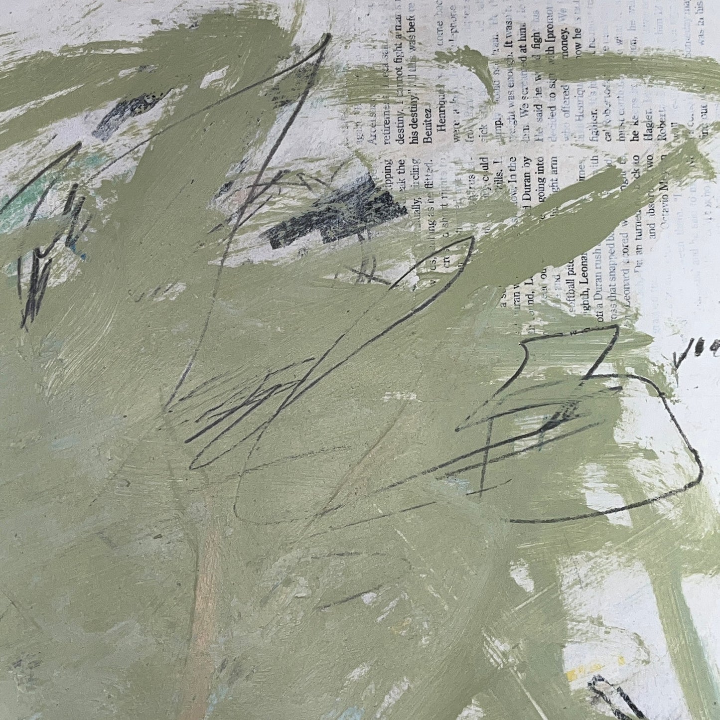 Original Mixed Media Abstract Modern Art Painting 18x24 "Acerous" Signed