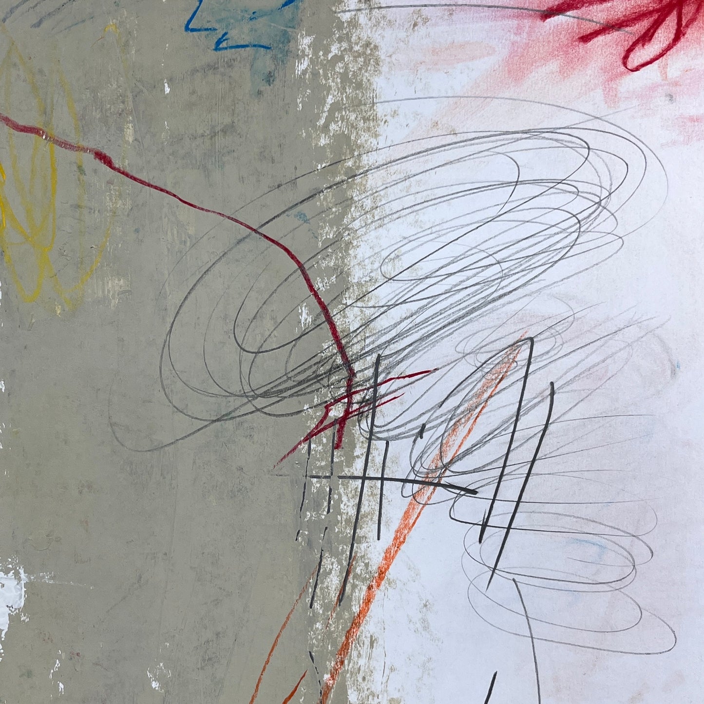 Original Mixed Media Abstract Modern Art Painting 18x24 "Quarrelet" Signed