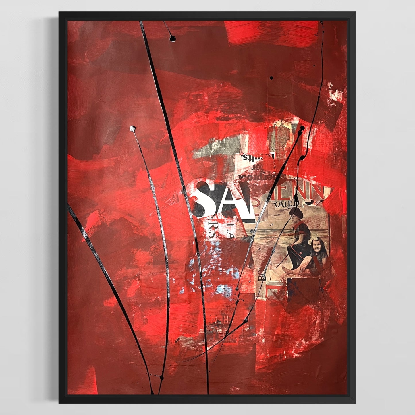 Original Mixed Media Abstract Modern Art Painting 18x24 "Metanomen" Signed