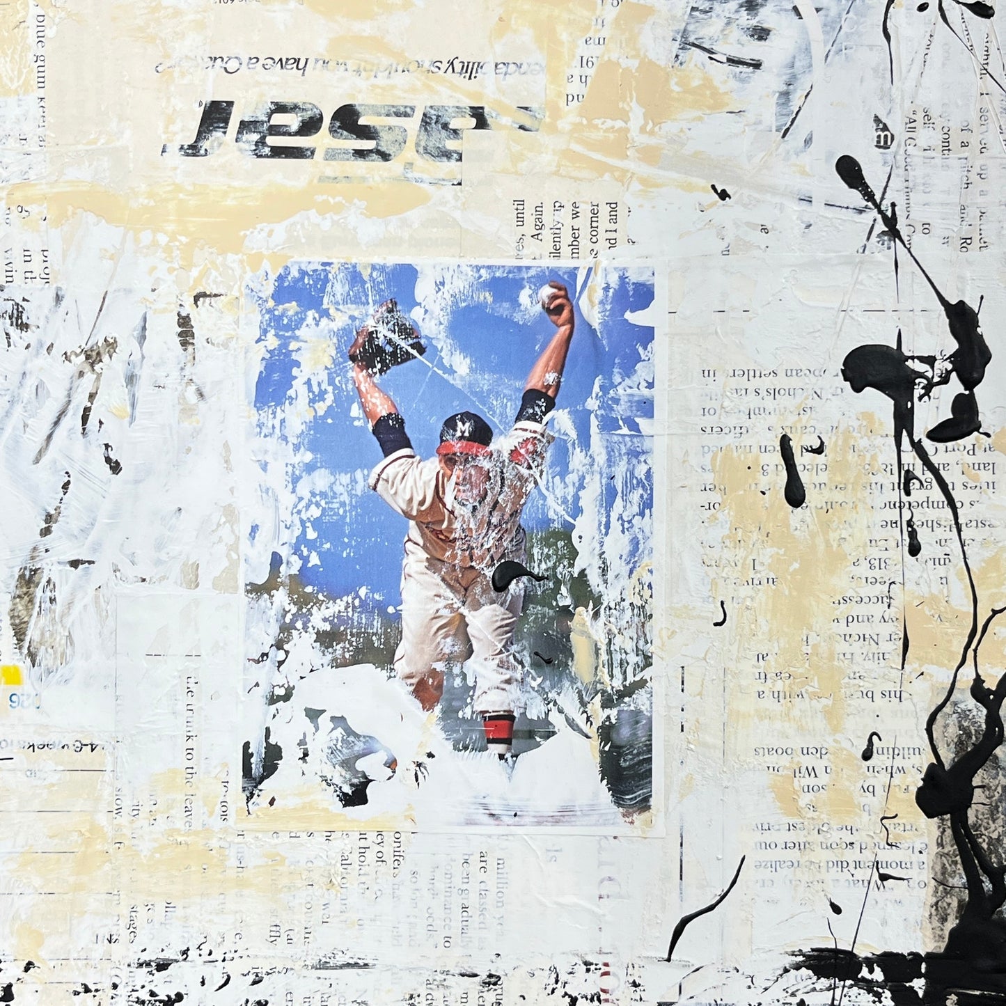 Original Mixed Media Abstract Modern Art Painting 18x24 "Arbuscle" Signed