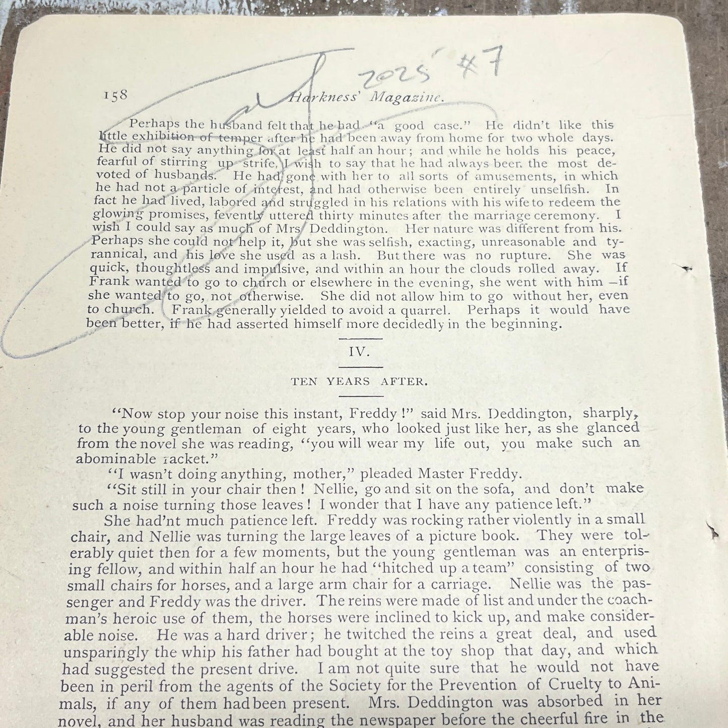 Original Abstract Modern Art Painting on Paper from 1875 Magazine #7 Signed