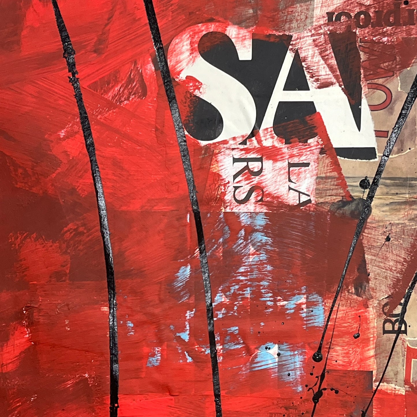 Original Mixed Media Abstract Modern Art Painting 18x24 "Metanomen" Signed
