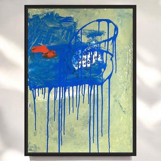 Original Mixed Media Abstract Modern Art Painting 18x24 "Farandine" Signed