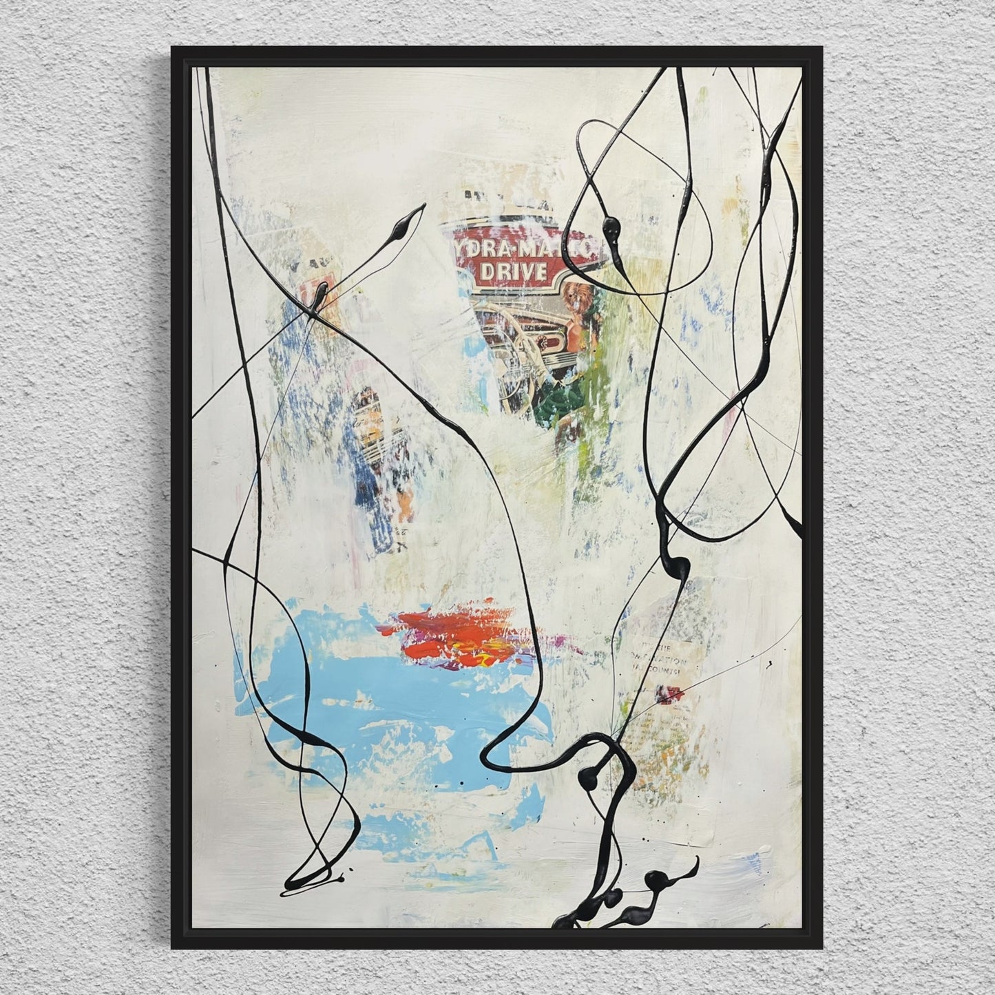 Original Mixed Media Abstract Art Painting 18x24 “Hydra-Matic" Signed