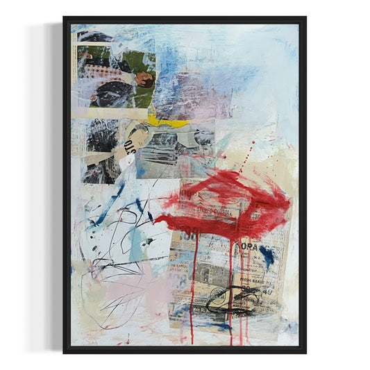 Original Mixed Media Abstract Modern Art Painting 18x24 “Fresh Baked Pies"