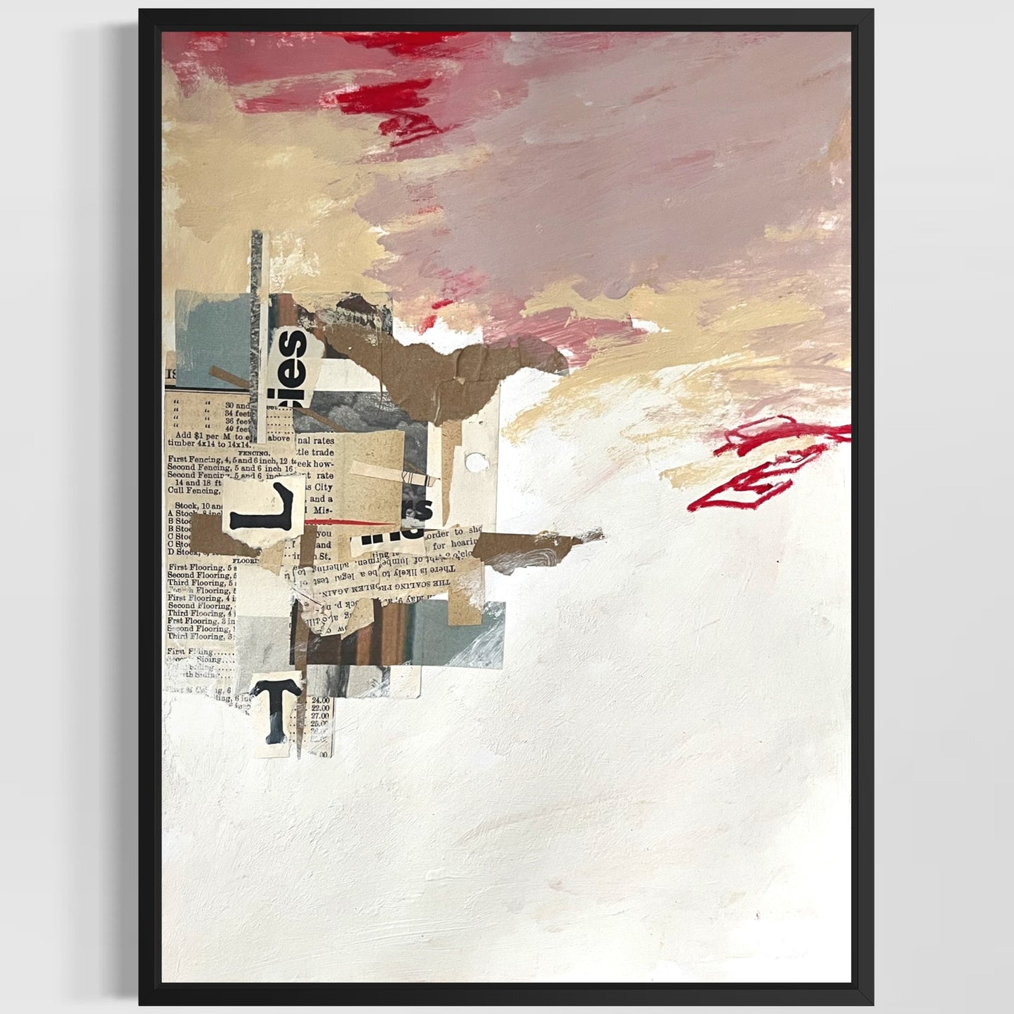Original Abstract Modern Art Painting on Paper "Oculiform" #6 Signed