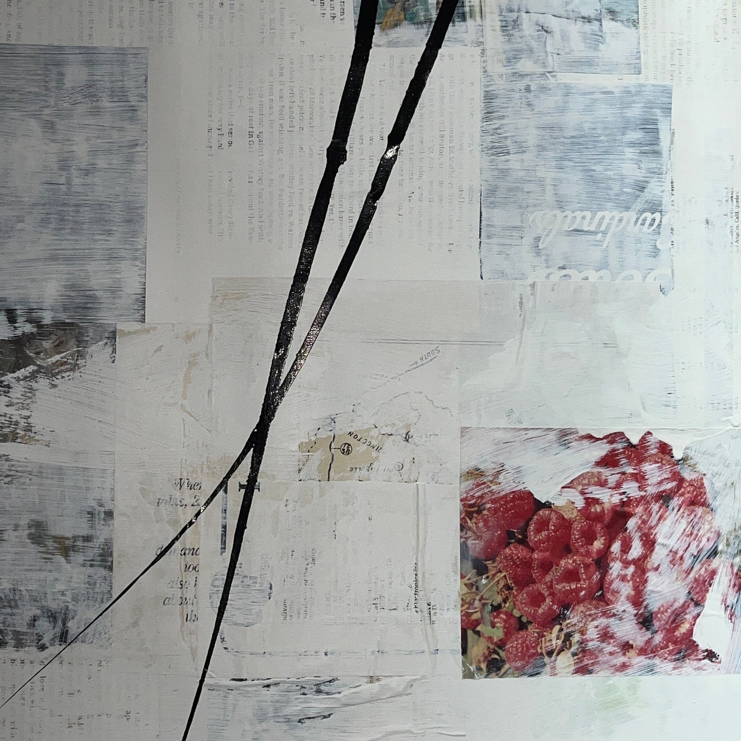 Original Mixed Media Abstract Modern Art Painting 18x24 "Polverine" Signed