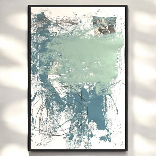 Original Mixed Media Abstract Modern Art Painting 24x36 "Pinder" Signed
