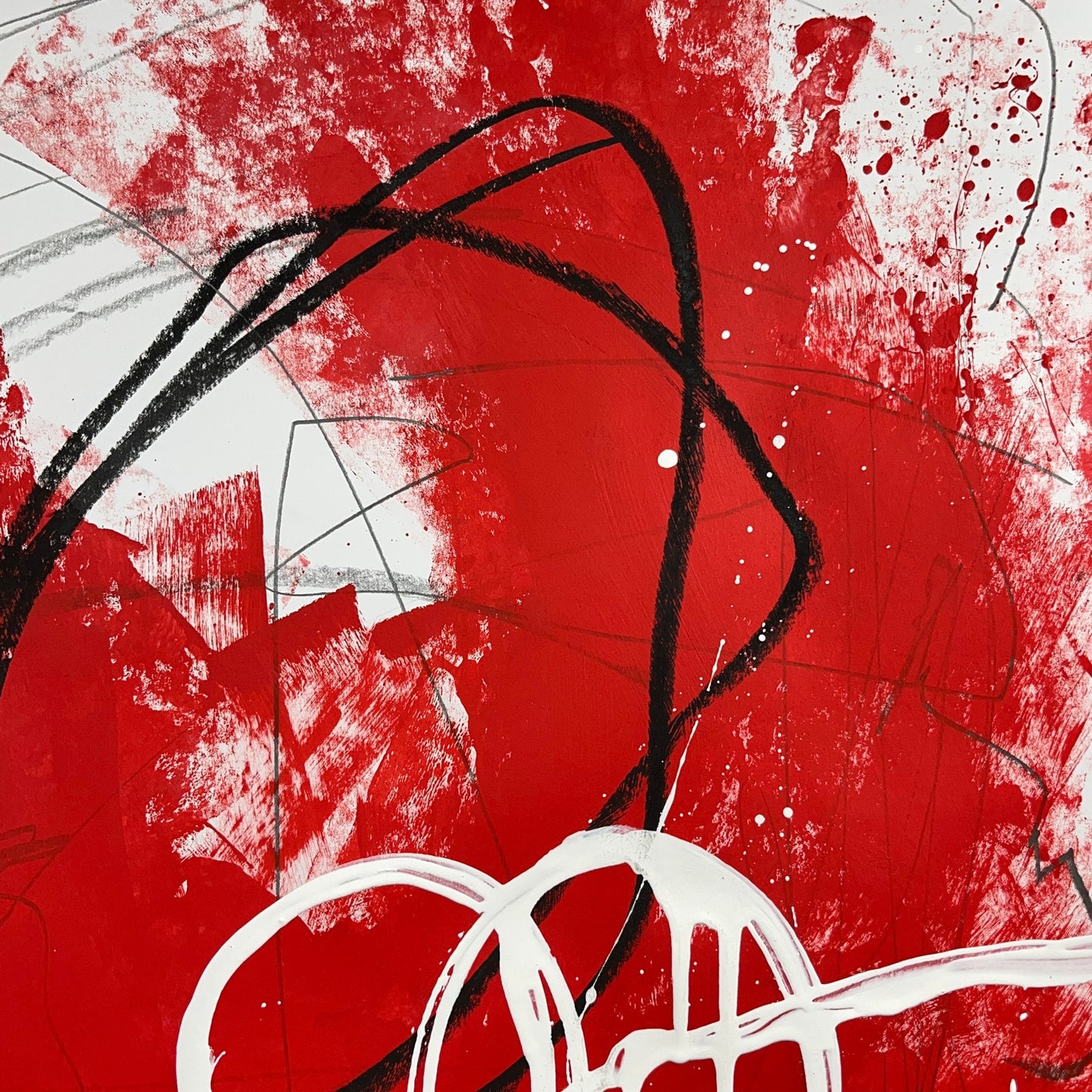 Original Mixed Media Abstract Modern Art Painting 18x24 "Expiscate" Signed