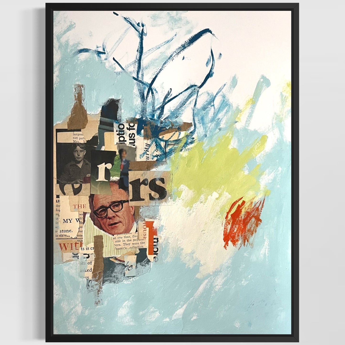 Original Abstract Modern Art Painting on Paper "Poikilothermic" #36 Signed