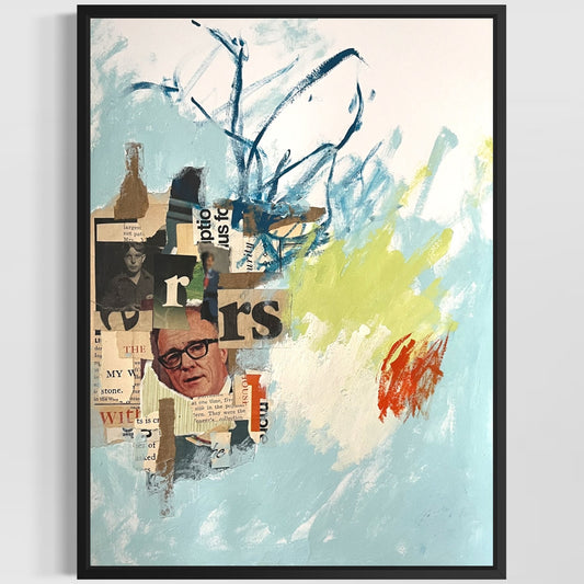 Original Abstract Modern Art Painting on Paper "Poikilothermic" #36 Signed