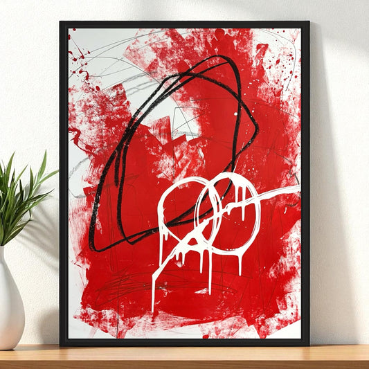 Original Mixed Media Abstract Modern Art Painting 18x24 "Expiscate" Signed