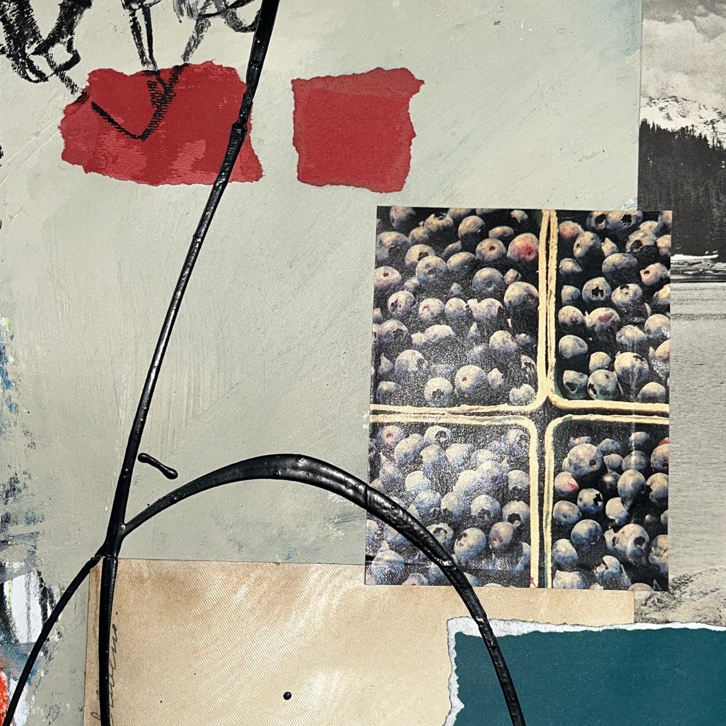 Original Mixed Media Abstract Modern Art Painting 18x24 "Polynia" Signed