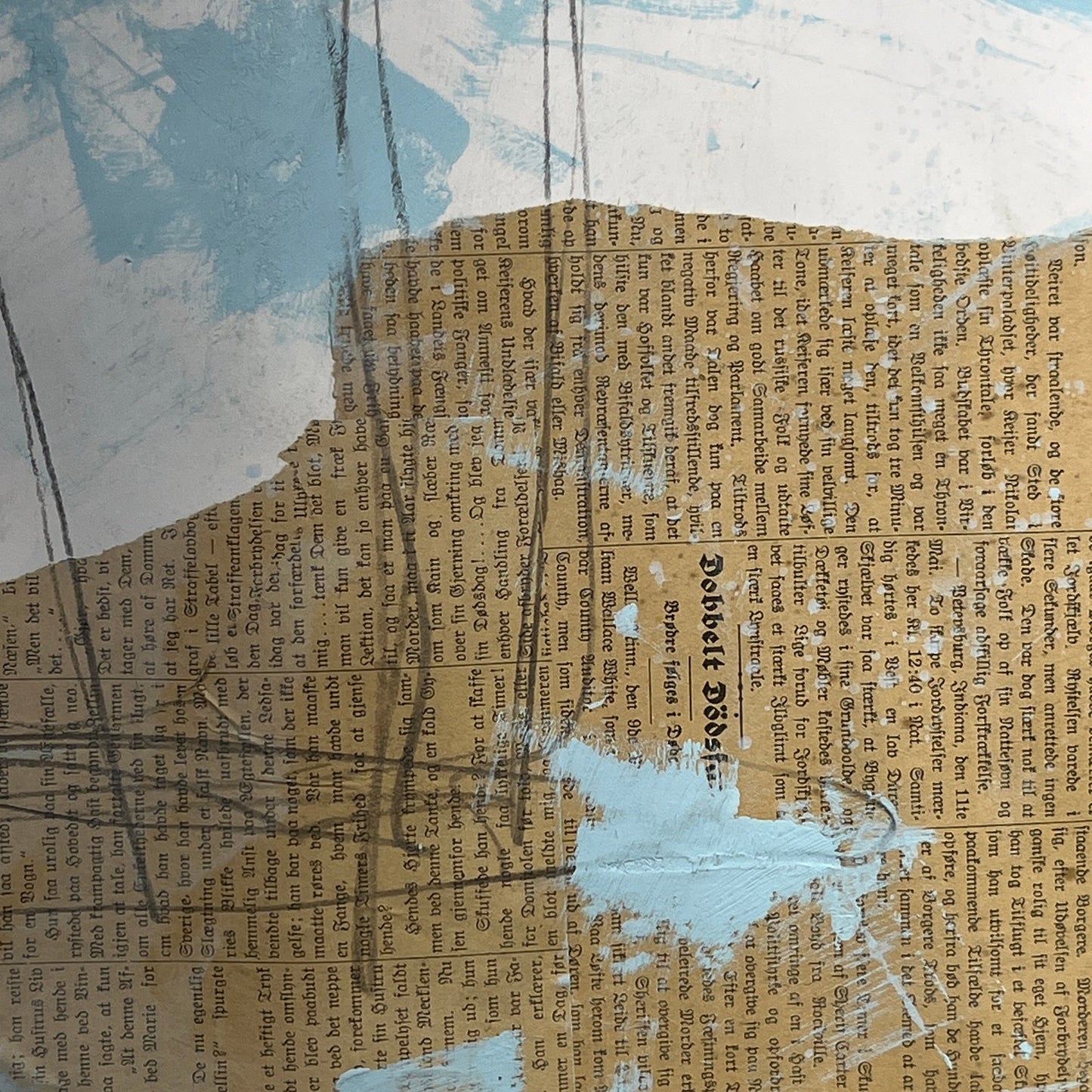 Original Mixed Media Abstract Modern Art Painting 18x24 "Delignate" Signed