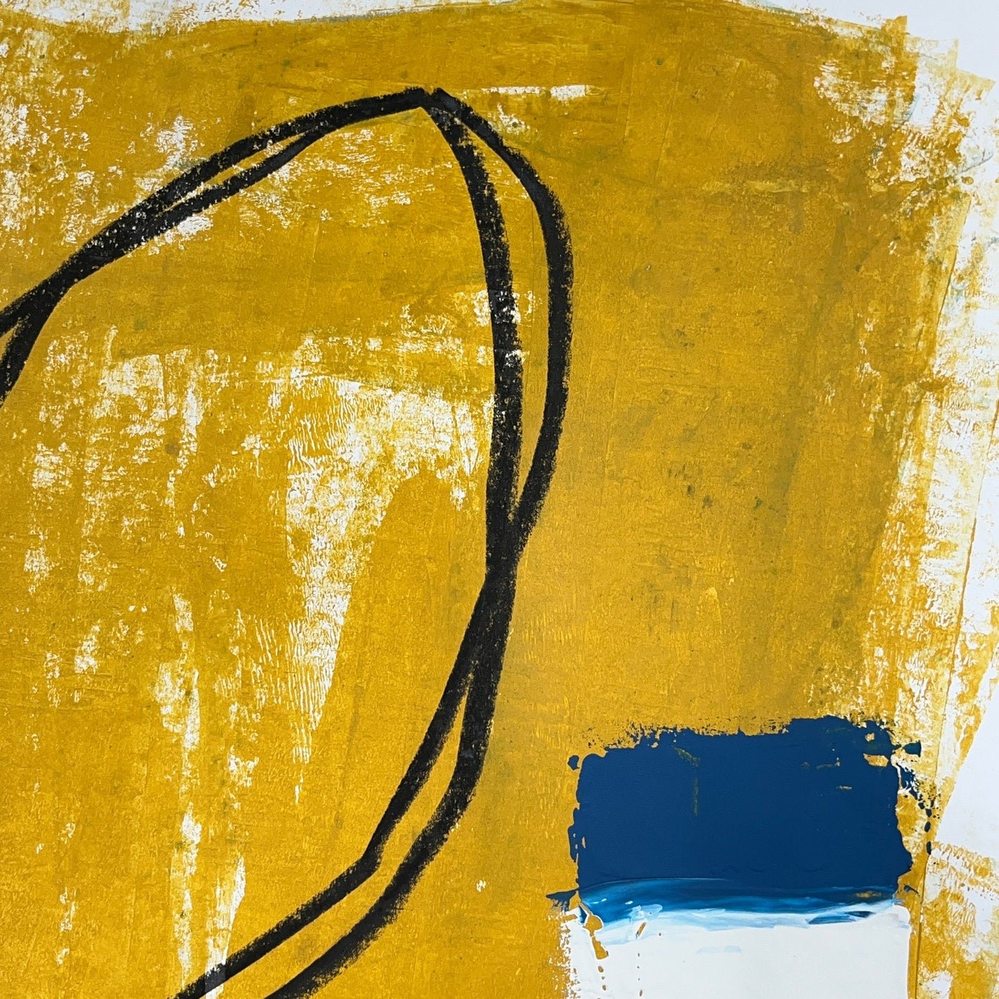 Original Mixed Media Abstract Modern Art Painting 18x24 "Translunary" Signed