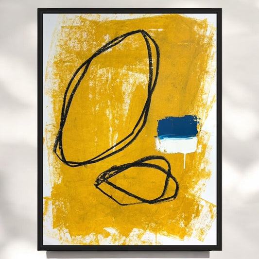 Original Mixed Media Abstract Modern Art Painting 18x24 "Translunary" Signed