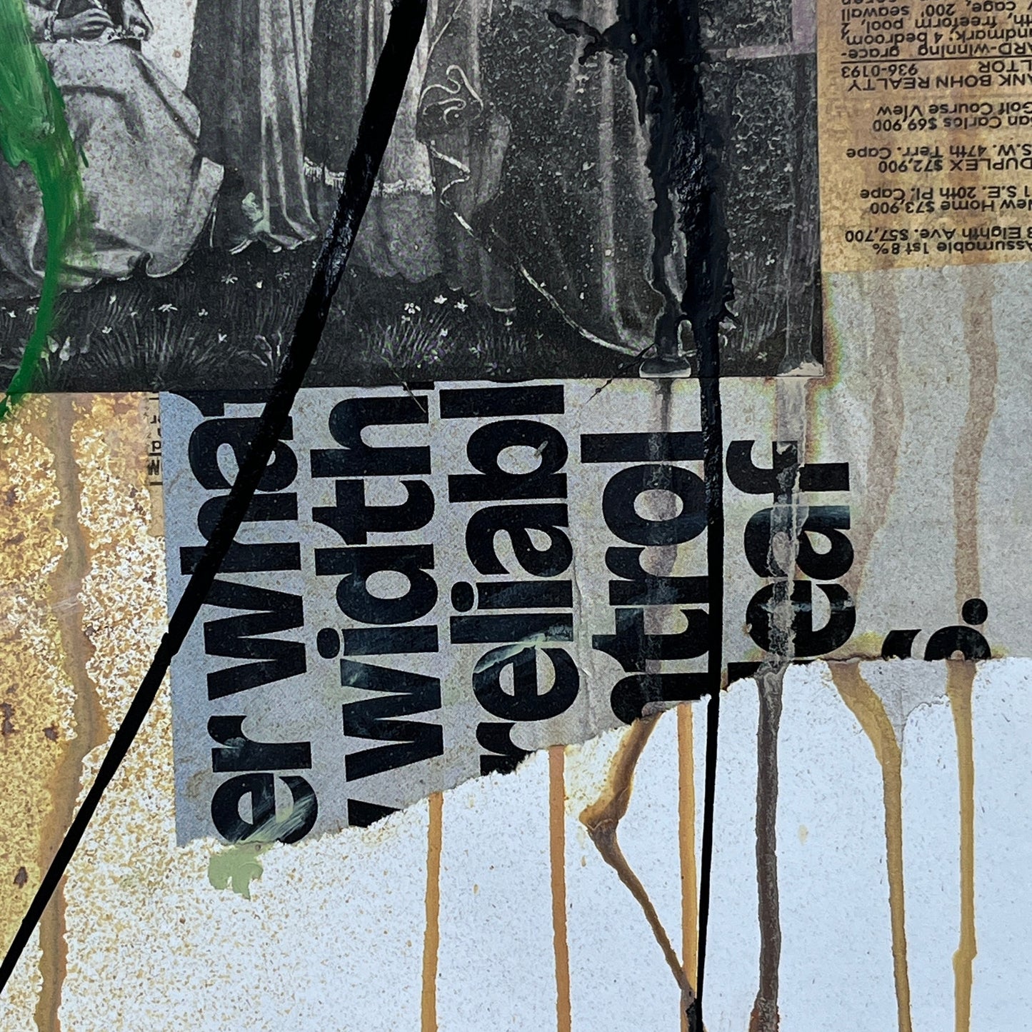 Original Mixed Media Abstract Modern Art Painting 18x24 "Obvolvent" Signed