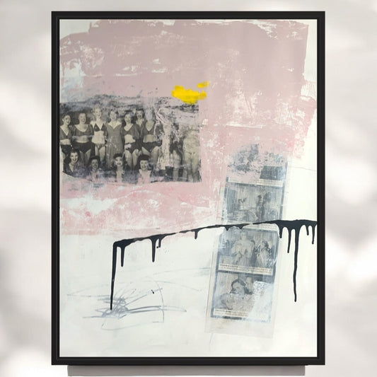 Original Mixed Media Abstract Modern Art Painting 18x24 "Fanfare" Signed