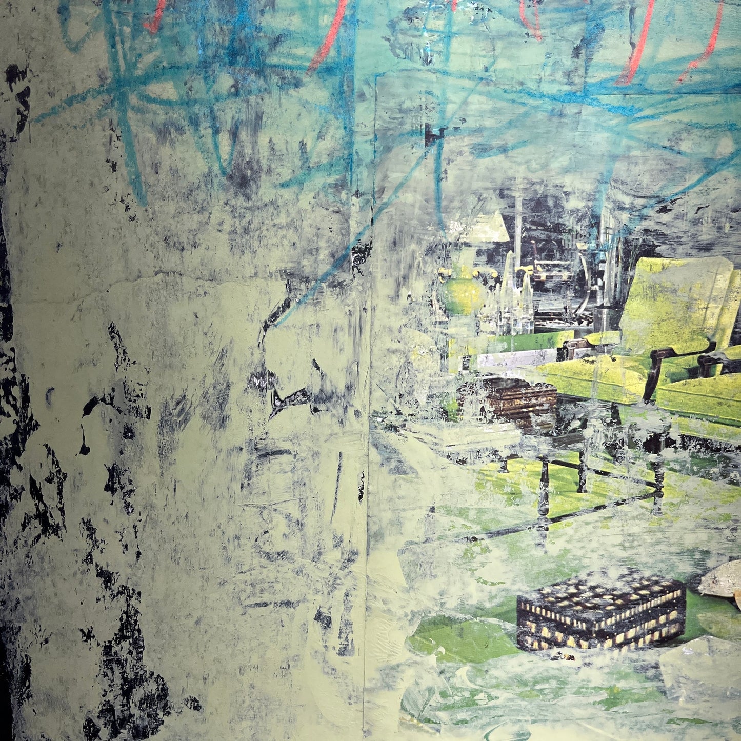 Original Mixed Media Abstract Modern Art Painting 18x24 "Iwis" Signed