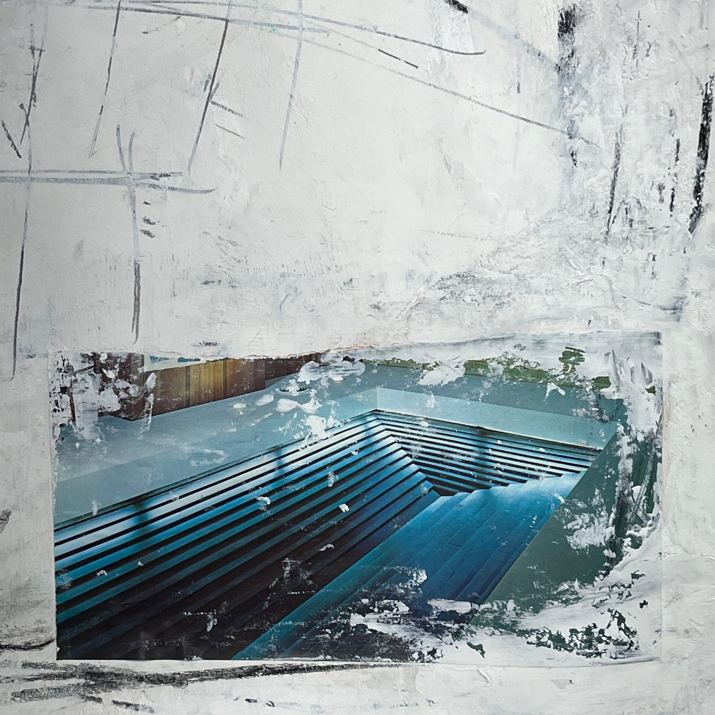 Original Mixed Media Abstract Modern Art Painting 18x24 "Pursuivant" Signed