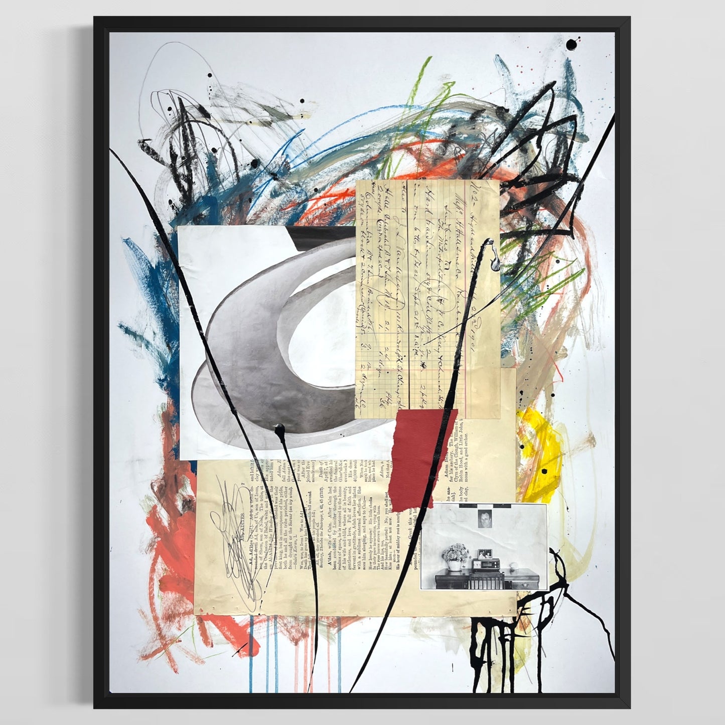 Original Mixed Media Abstract Modern Art Painting 18x24 "Vappa" Signed