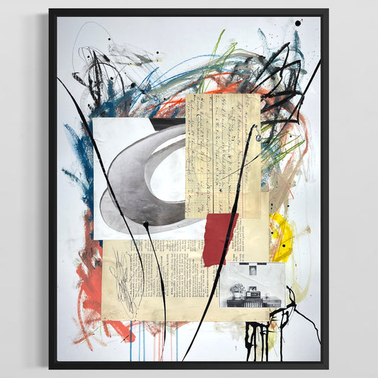 Original Mixed Media Abstract Modern Art Painting 18x24 "Vappa" Signed