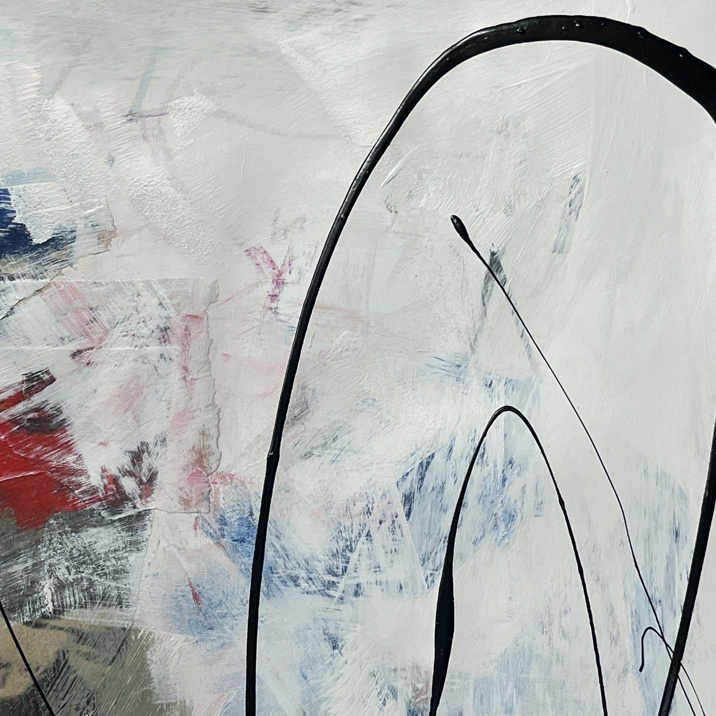 Original Mixed Media Abstract Art Painting 18x24 “Baloney" Signed