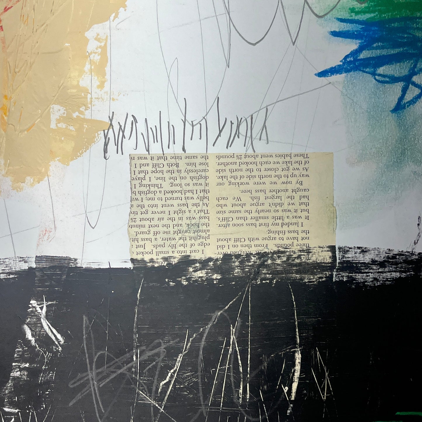 Original Mixed Media Abstract Modern Art Painting 18x24 "Convicinity" Signed