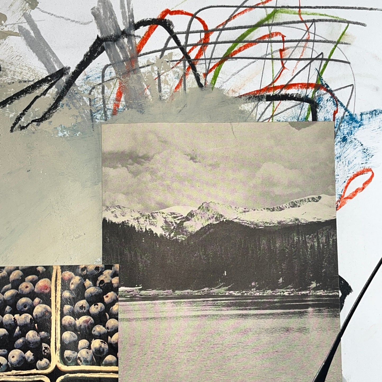 Original Mixed Media Abstract Modern Art Painting 18x24 "Polynia" Signed