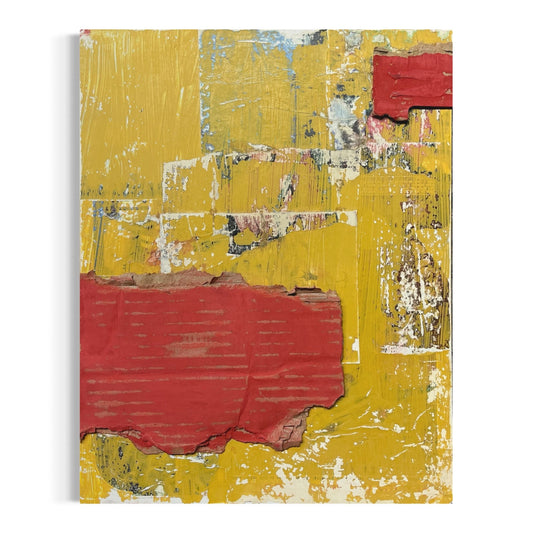 Original Mixed Media Abstract Art Collage Painting 11x14 "Mesa"