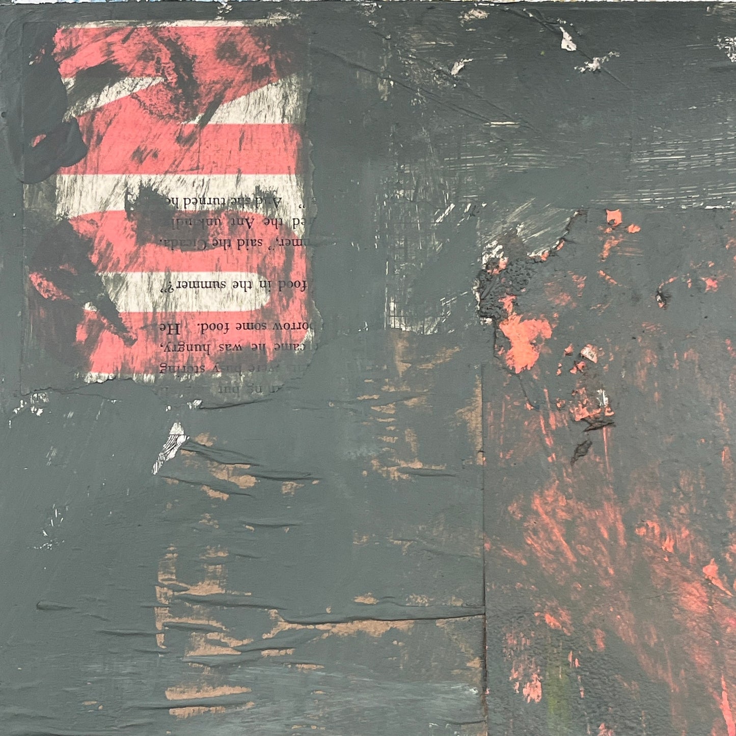 Original Mixed Media Abstract Modern Art Painting 18x24 "Imprimatur" Signed