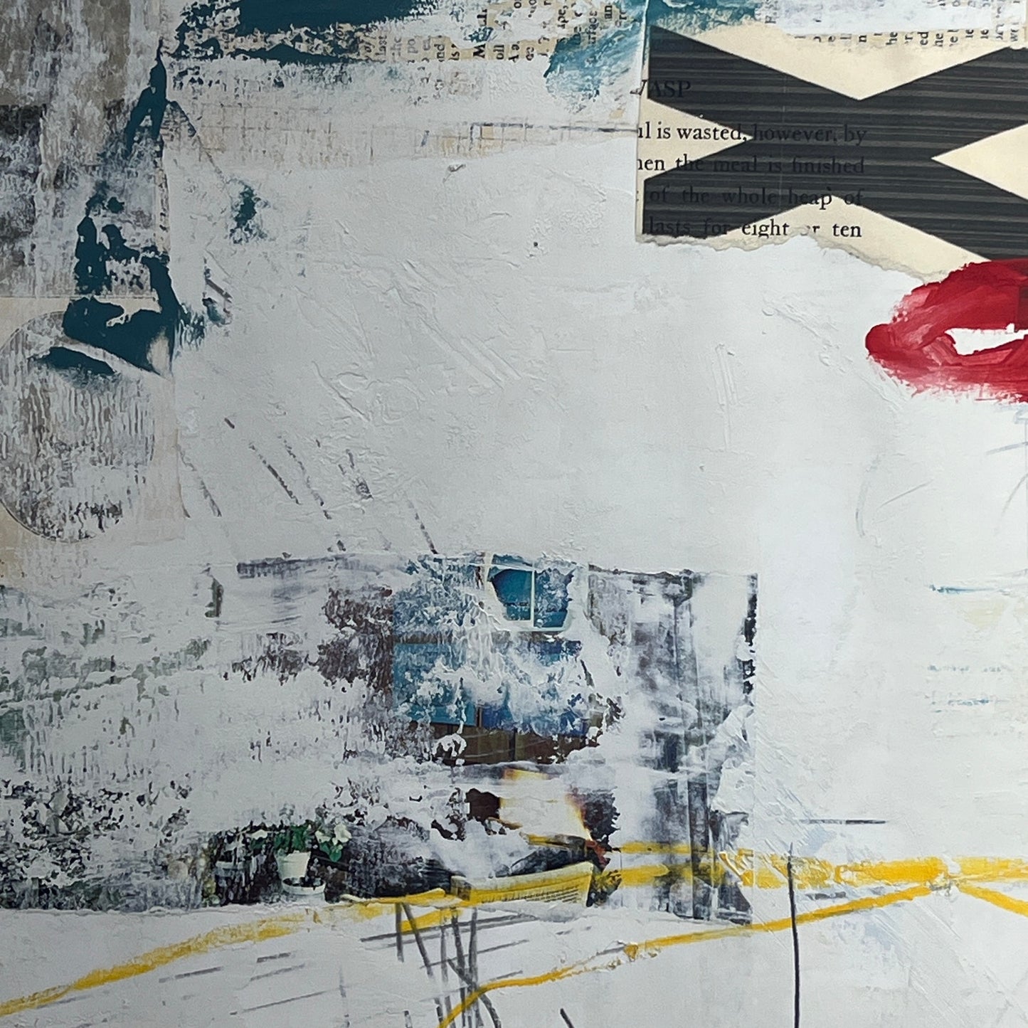 Original Mixed Media Abstract Modern Art Painting 18x24 "Nullibicity" Signed