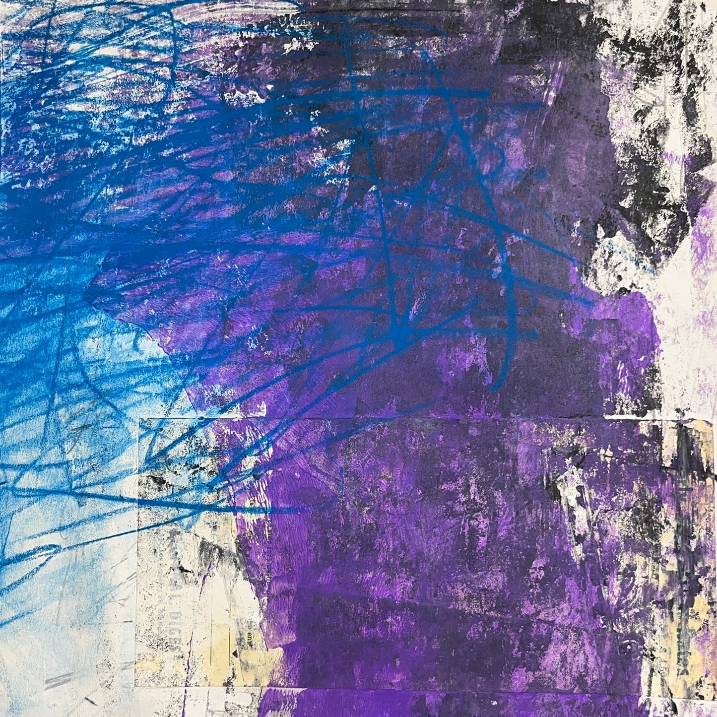 Original Mixed Media Abstract Modern Art Painting 18x24 "Syringadenous" Signed