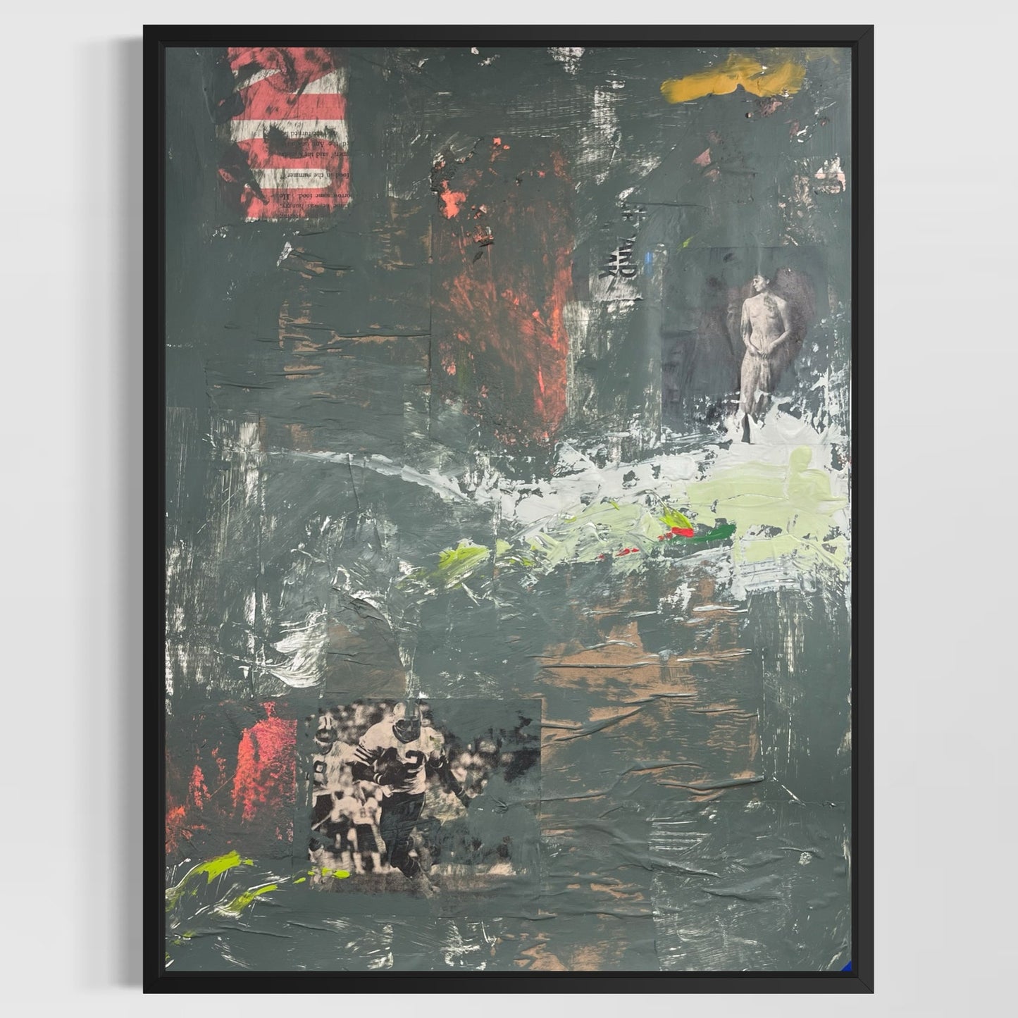 Original Mixed Media Abstract Modern Art Painting 18x24 "Imprimatur" Signed