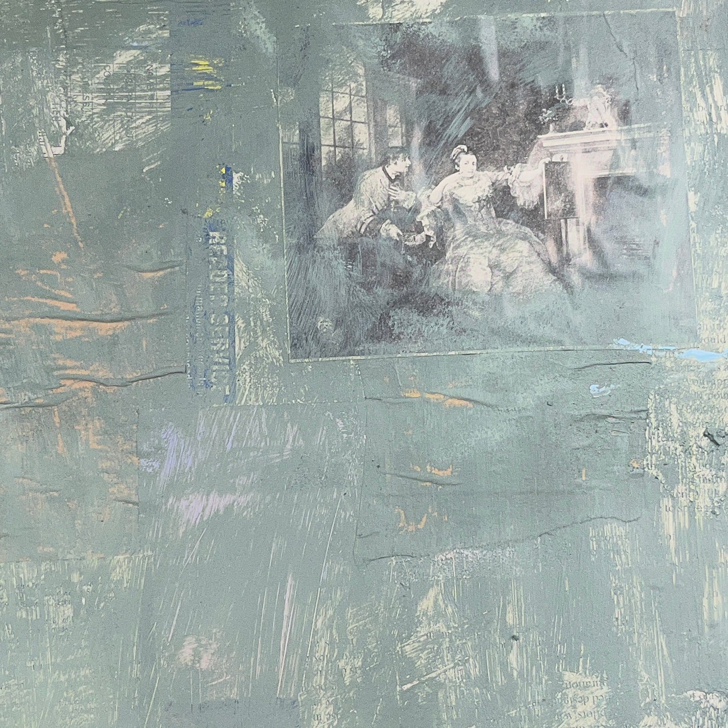 Original Mixed Media Abstract Modern Art Painting 18x24 "Scansorial" Signed