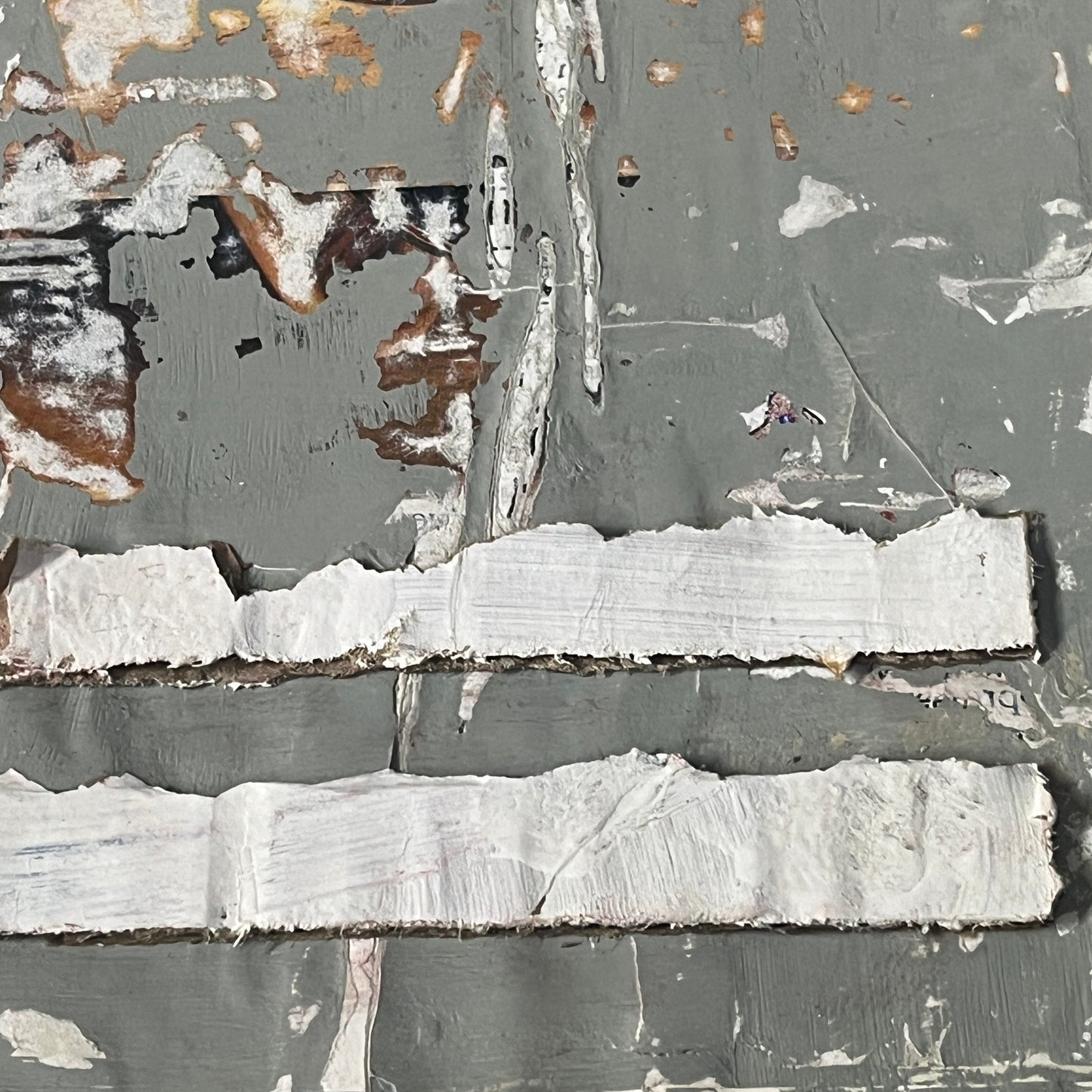 Original Mixed Media Modern Art Collage Painting 11x14 "Terrace"