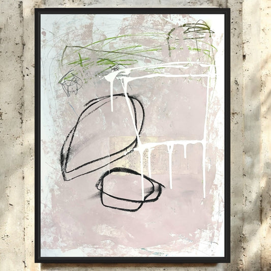 Original Mixed Media Abstract Modern Art Painting 18x24 "Ipiti" Signed